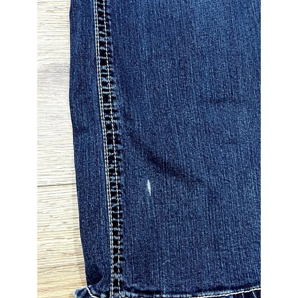 Maurices Women's Blue Bootcut Jeans Size 11/12 Regular Cotton Spandex (A77)